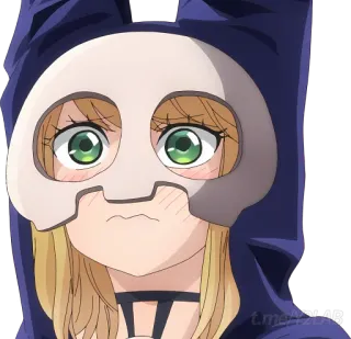 😍 Camie Utsushimi My Hero Academia Аниме, Манга, Моя геройская академия, Ками Уцусими, Персонаж, Толстовка, Маска telegram sticker