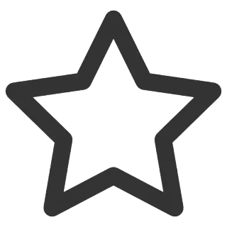 🌟 star, shape, outline, icon, symbol telegram sticker