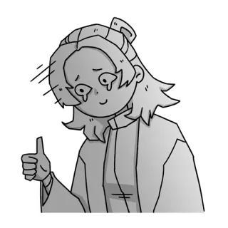 👍 赞, 哭, 同意, 悲伤, 卡通 telegram sticker