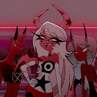 🎤 desenho animado, diabo, demônios, inferno telegram sticker