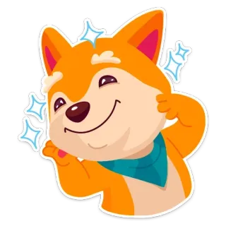 ☺️ собака, питомец, животное, милый, счастливый, мультфильм telegram sticker
