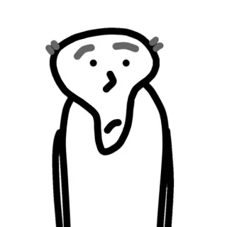 🤥 dibujo animado, garabato, personaje, boceto, dibujo telegram sticker