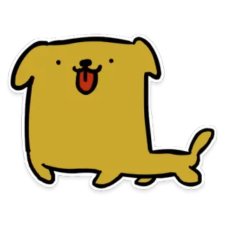 🐶 Hund, Cartoon, Tier, Süß, Haustier, Welpe, Zeichnung whatsapp sticker