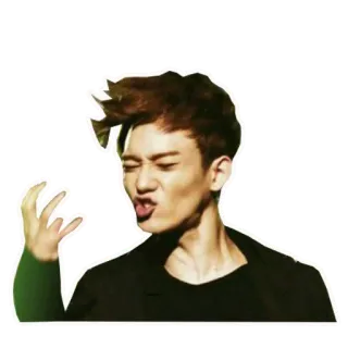 🍎 hombre, asiático, expresivo, emoción, cara whatsapp sticker