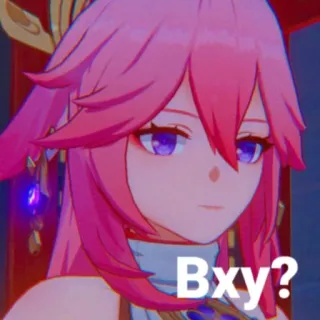 🌸 Yae Miko Genshin Impact Bxy? Аниме, Персонаж, Девушка, Видеоигра, Яэ Мико, Genshin Impact telegram sticker