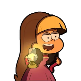 🔅 Pacifica Northwest Gravity Falls Pacifica Northwest, Gravity Falls, cartoon, lamp, character telegram sticker