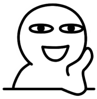 😮 faccia, emozione, cartone animato telegram sticker