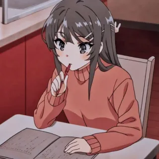 🐰 Mai Sakurajima Rascal Does Not Dream of Bunny Girl Senpai Anime, Fille, Études, Mignon, Sakurajima Mai, Bunny Girl Senpai telegram sticker