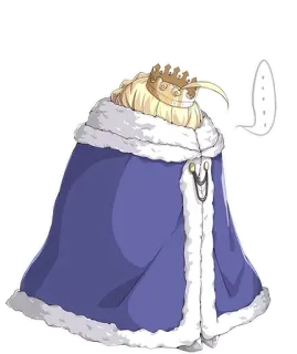 😶 król, królewski, korona, peleryna, postać, kreskówka, animacja telegram sticker