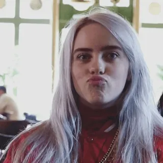 🥀 Billie Eilish Billie Eilish, singer, celebrity, music, pop star telegram sticker