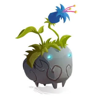 🍄 plant, flower, glowing eyes, monster, creature, cartoon telegram sticker