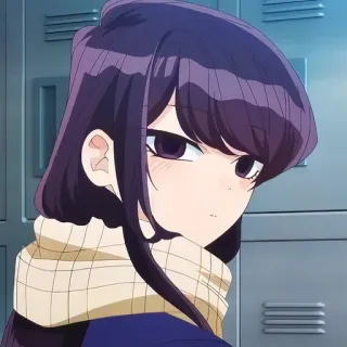 🙂 Komi Shouko Komi Can't Communicate Anime, Fille, Komi, École, Mignon, Komi cherche ses mots whatsapp sticker