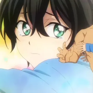 🐾 Anime, Traurig, Emotional, Tränen, Charakter, Manga whatsapp sticker