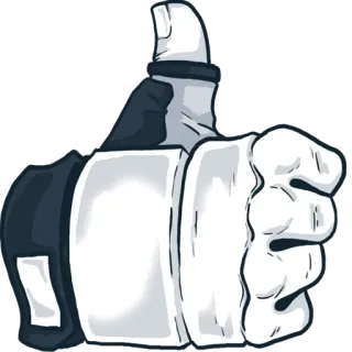 👍 thích, đồng ý, tích cực, cử chỉ, thích, chấp thuận telegram sticker