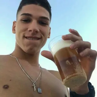 🥃 orang, minuman, alkohol, bir, pria muda telegram sticker