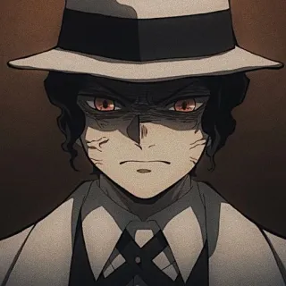 🥀 Muzan Kibutsuji Demon Slayer Anime, Demônio, Vilão, Chapéu, Kibutsuji, Muzan telegram sticker