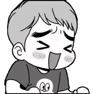 😍 cartoon, anime, cute, person, happy telegram sticker