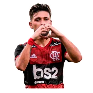 ❤️ football, foot, sport, athlète, geste coeur telegram sticker