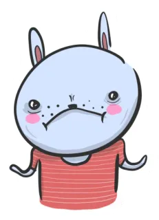 🤷‍♀️ coelho, desenho animado, animal, fofo, adesivo telegram sticker