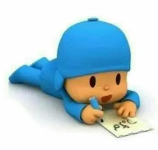 ✍ Pocoyo cartoon, personage, kind, tv programma, tekening telegram sticker