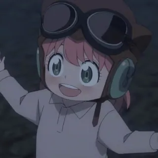 π Anya Forger Spy x Family Anya Forger, Spy x Family, Anime, Anak, Kartun, Imut, Pilot whatsapp sticker
