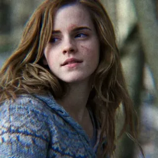 🐿 Hermione Granger Harry Potter hermijn, granger, harry potter, emma watson, litteken, magie, tovenaar telegram sticker