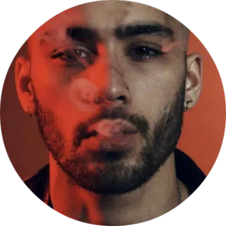 🚬 Zayn Malik singer, portrait, man, celebrity telegram sticker