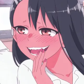 🌚 Nagatoro Don't Toy with Me, Miss Nagatoro Anime, Manga, Nagatoro, Cartoon, Mädchen, Illustration telegram sticker
