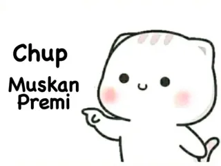 🖤 Chup
Muskan
Premi gato, fofo, adorável, desenho animado, kawaii, animal, adesivo telegram sticker