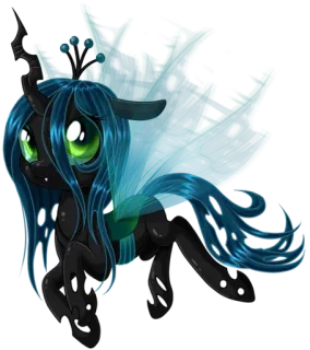 😒 Queen Chrysalis My Little Pony Pônei, Chrysalis, Rainha, MLP, Vilão, Changeling telegram sticker