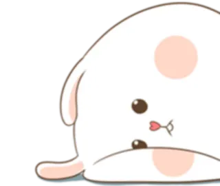 😔 мультик, милый, животное, собака, щенок, питомец, очаровательный telegram sticker