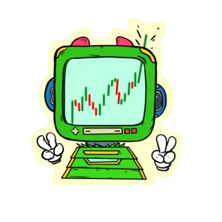 ✌ autocollant, dessin animé, signe de paix, vintage, rétro, télévision, kawaii telegram sticker