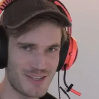 😏 PewDiePie PewDiePie, youtuber, gamer, influencer, internet personality telegram sticker