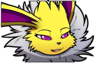 😏 Jolteon pokemon, jolteon, anime, videogame telegram sticker