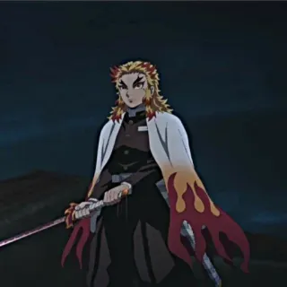 💕 Kyojuro Rengoku Demon Slayer Аниме, Меч, Demon Slayer, Ренгоку, Кёджуро telegram sticker