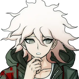 🤔 Nagito Komaeda Danganronpa Anime, Hy vọng, Tuyệt vọng, Trò chơi điện tử telegram sticker