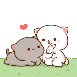 💞 Katze, Kaninchen, Kawaii, Süß, Sticker telegram sticker