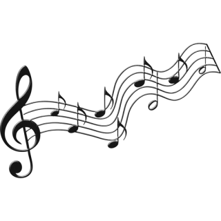 🎵 música, notas, clave de sol, notação musical telegram sticker