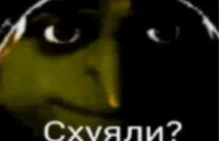 🧐 Схуяли? meme, espressione, russo, domanda telegram sticker