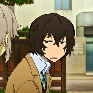 🍷 Osamu Dazai Bungou Stray Dogs Anime, Charakter, Bungo Stray Dogs, Osamu Dazai, Dazai whatsapp sticker