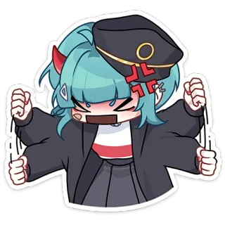 😡 Anime, Wütend, Niedlich, Charakter, Dämon telegram sticker
