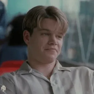 ☣ Matt Damon actor, celebrity, portrait, man telegram sticker