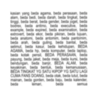 📝 kasian yang beda agama, beda perasaan, beda alam, beda bedi, beda darah, beda tingkat, beda tinggi, beda berat, beda gender, beda joget, beda bodrex, beda antimo, beda executive, beda example, beda expired, beda examination, beda extrovert, beda ekor, beda pikiran, beda tujuan, beda anatomi, beda antonim, beda pantomim, beda arah, beda guling, beda bantal, beda selimut, beda kasur, beda kehidupan, BEDA AGAMA, beda hp, beda komputer, beda laptop, beda kotak pensil, BEDA PERASAAN, beda payung, beda jaket, beda meja, beda kursi, beda bendungan, beda banjir, BEDA ALAM, beda keyakinan, beda bentuk, beda kemanusiaan, BEDA TINGKAT YG SATU KIPOP YG SATU LAGI CUMA FANS DOANG, beda otak, beda lutut, beda mainan, beda gorden, beda baju, beda kalender, beda lemari, beda semua telegram sticker
