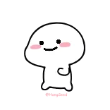 🚶‍♂️ carino, blob, animato, felice, rimbalzante whatsapp sticker