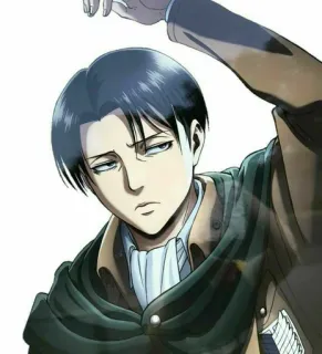 😌 Levi Ackerman Attack on Titan อนิเมะ, ผ่าพิภพไททัน, รีไวล์, รีไวล์ แอคเคอร์แมน, มังงะ telegram sticker