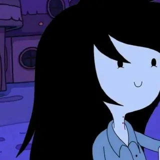 🖤 Marceline Adventure Time анимированный, вампир, мультфильм, Марселин, Время приключений telegram sticker