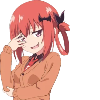 😈 Satania Gabriel DropOut anime, demon, Satania, Gabriel DropOut, funny, cute telegram sticker