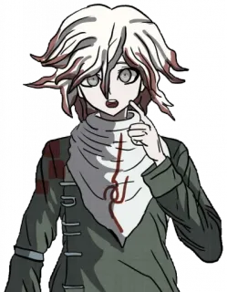 ❓ Nagito Komaeda Danganronpa Anime, Manga, Danganronpa, Nagito Komaeda, Espoir, Désespoir, Personnage telegram sticker