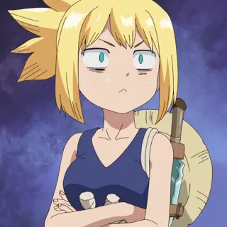 🌏 Kohaku Dr. Stone anime, character, blonde hair, Dr. Stone, Kohaku telegram sticker