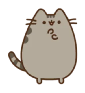 💡 Pusheen chat, mignon, Pusheen, autocollant telegram sticker